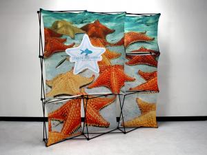 X1 8ft - 3x3 H Fabric Pop-Up Display