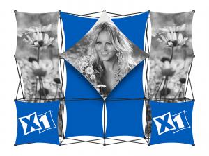 X1 10ft - 4x3 B Fabric Pop-Up Display